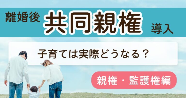 【共同親権】ついに共同親権が実現する？共同親権の法案をわかりやすく解説ー親権・監護権編ー Dv・モラハラ・離婚で弁護士をお探しなら東京